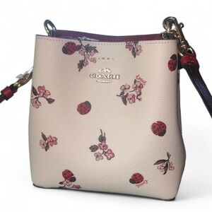 Coach Beige Floral Crossbody Bag